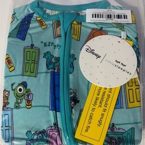 Little Sleepies Monsters Inc. Baby Zippy in Scream Team 3-6 months NEW